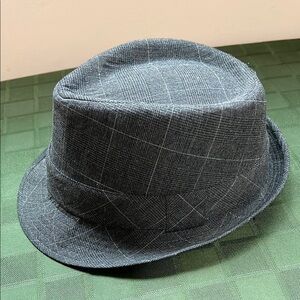 Rivington & Mott New York Fedora hat, Gray Plaid.